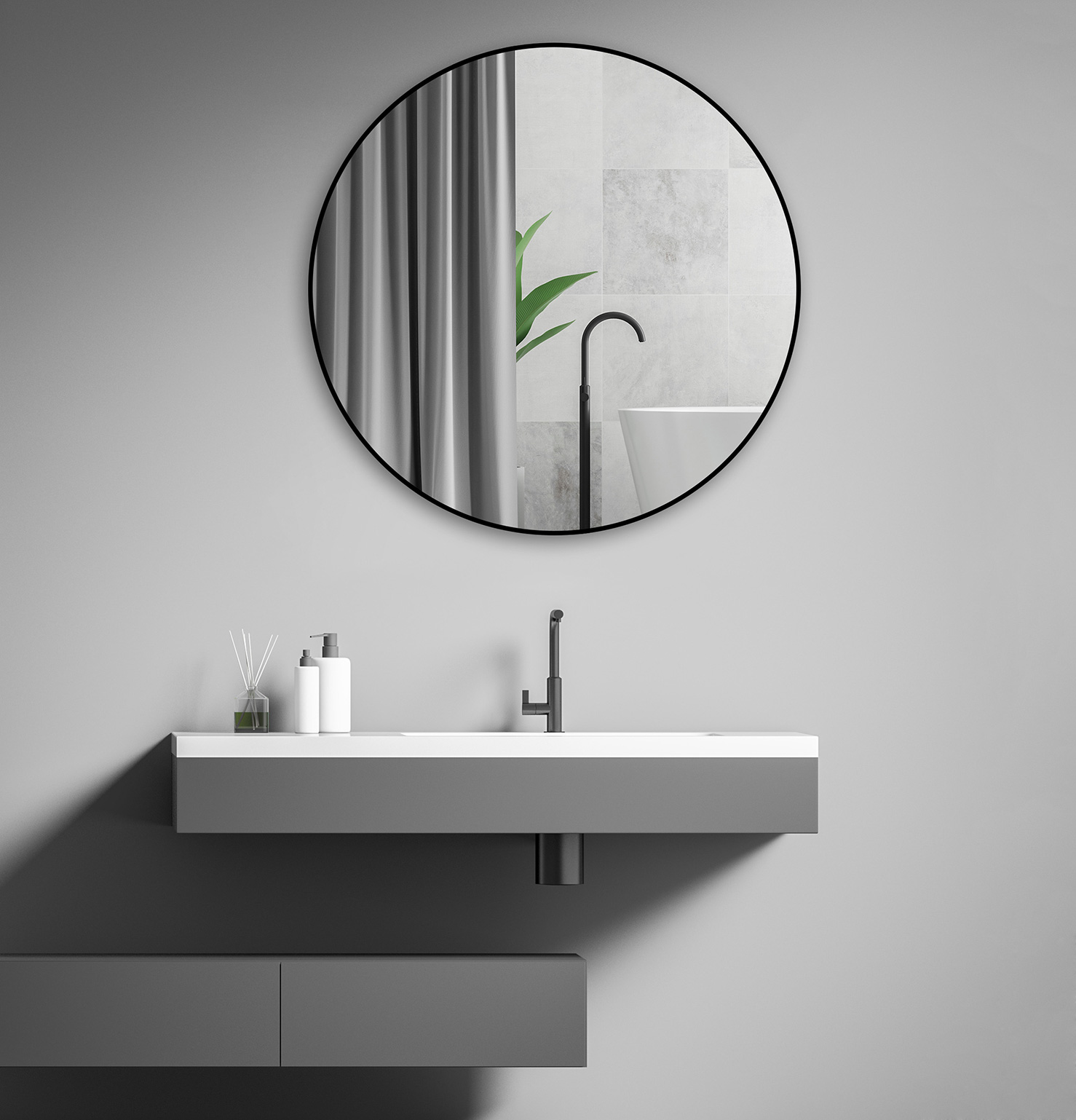 Modern-Ringkai-Logam-Bulat-Toilet-Mirror--Dipasang-Pancuran-Silver-Circle-Mirror-Kanggo-Kamar Mandi-7