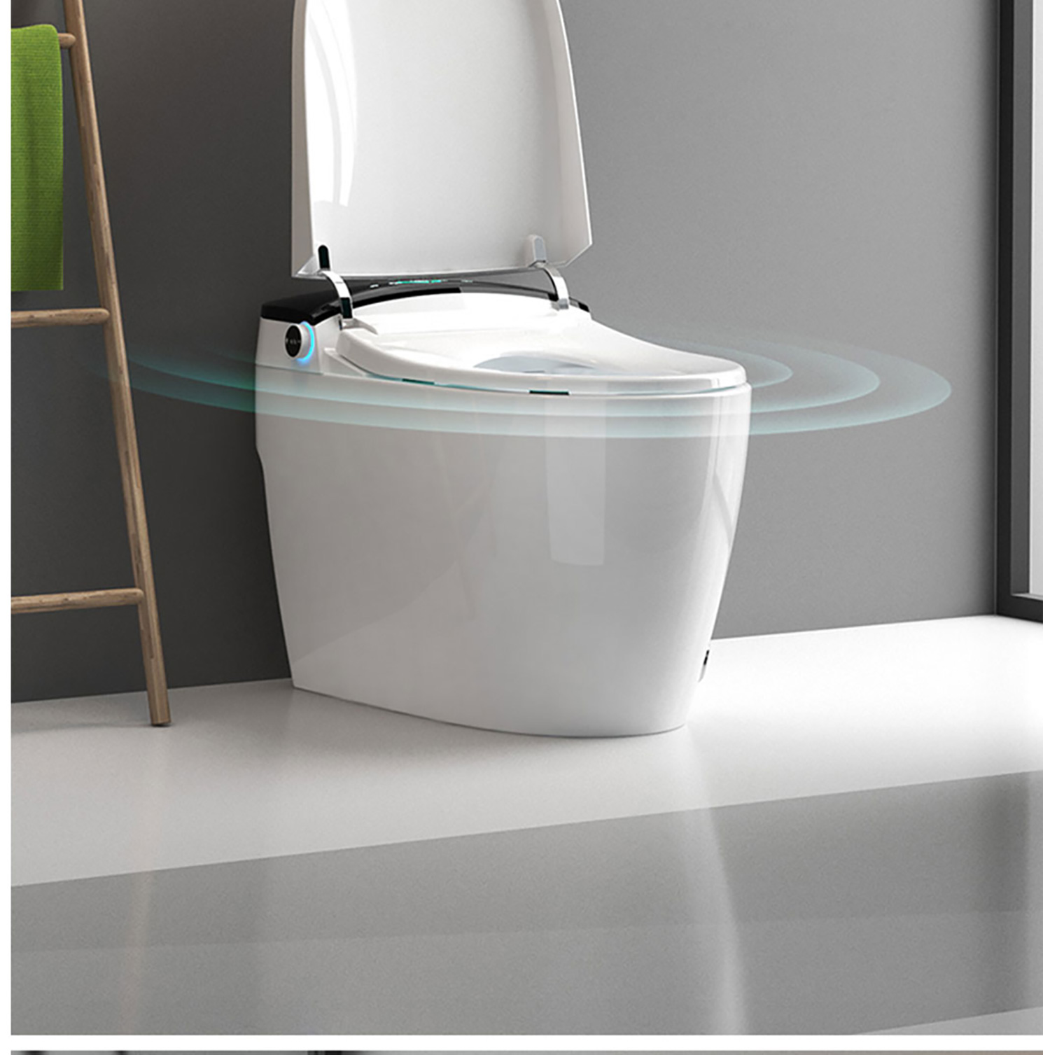 Ime ụlọ ịwụ Smart ụlọ ịsa ahụ kacha mma nwere ọgụgụ isi Electric Wc Sanitary Ware ụlọ ịsa ahụ mposi seramiiki Commode (10)