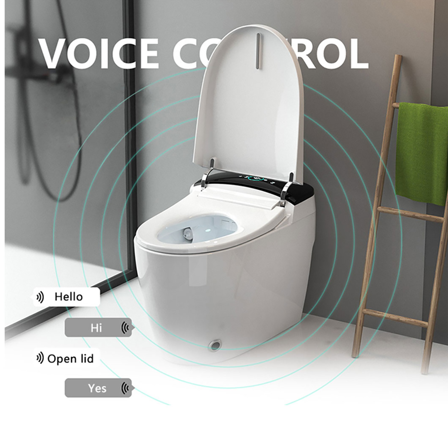 Topkwaliteit badkamer slim toilet intelligent elektrisch toilet sanitair toilet toilet keramische commode (7)