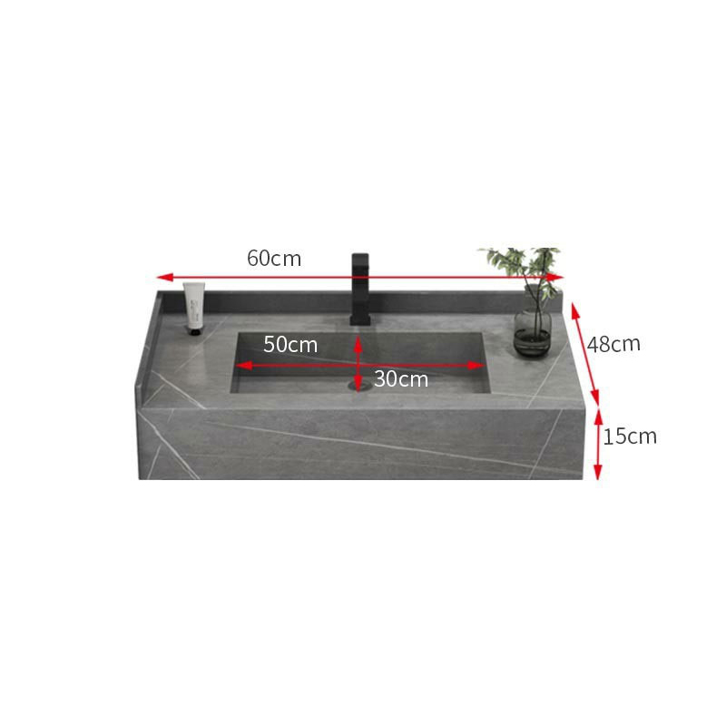Vasque Marbre Noir Хатуу гадаргуутай шаазан угаалтуур Хиймэл чулуун шүүгээтэй савтай Угаалгын өрөөтэй давхар угаалтуур (8)
