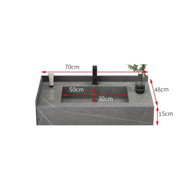 Vasque Marbre Noir wiċċ solidu tal-porċellana sink tal-ġebla artifiċjali tal-kabinett tal-kamra tal-banju tal-kamra tal-banju sink doppju (9)