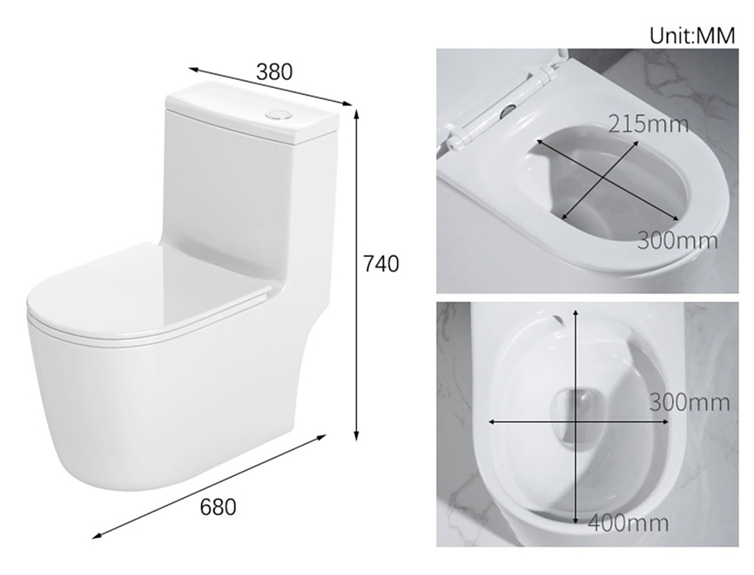 Ibikoresho byinshi byogusukura ibikoresho bya Toalete Amazi Ifunga Igiciro kimwe Cyubwiherero Ceramic Ubwiherero Wc (8)